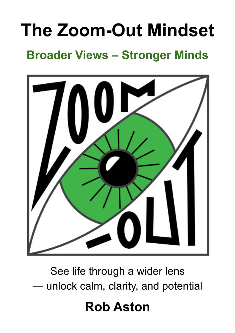 The Zoom-Out Mindset book cover by Rob Aston