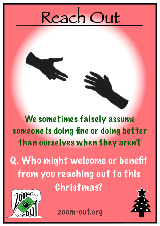 Reach Out card — who might welcome or benefit from you reaching out to them this Christmas?